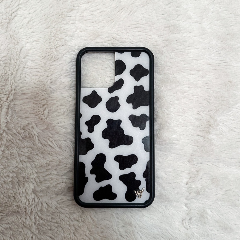 Wildflower Cow Print Case